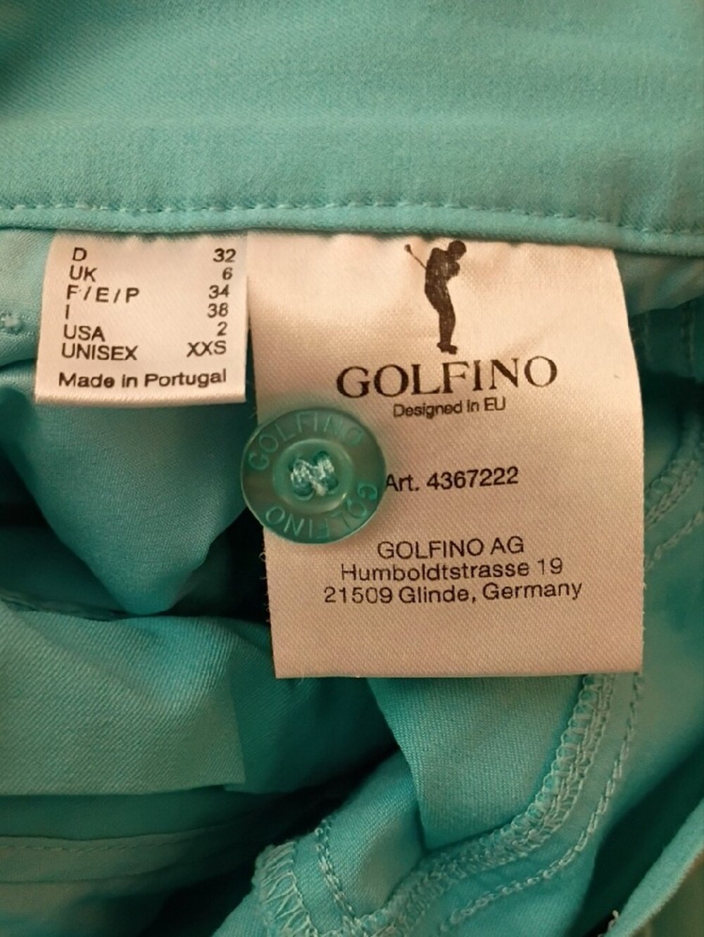 Golfino Turquoise Skinny Golf Jeans for Women - Slim Stretch Fit 2 - Picture 12 of 16